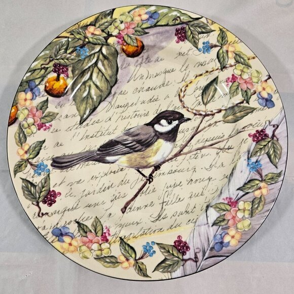 American Atelier At Home Morning Song Bird Salad Luncheon Plates – Set of 3 - Picture 13 of 16